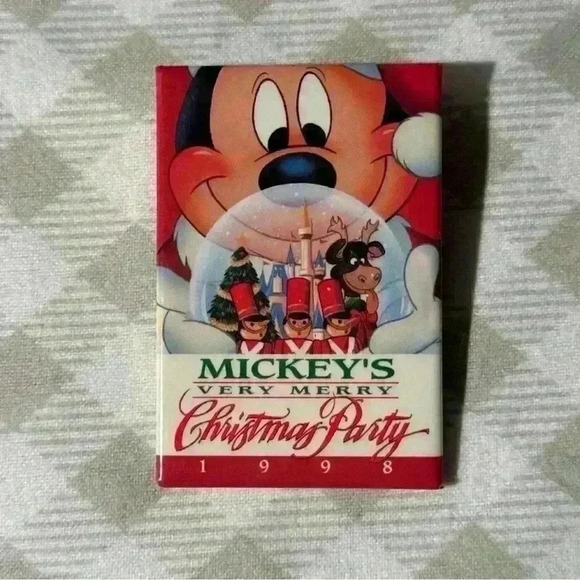 Disney Other - Vintage Mickey's Very Merry Christmas Party 1998 Rectangular Pin